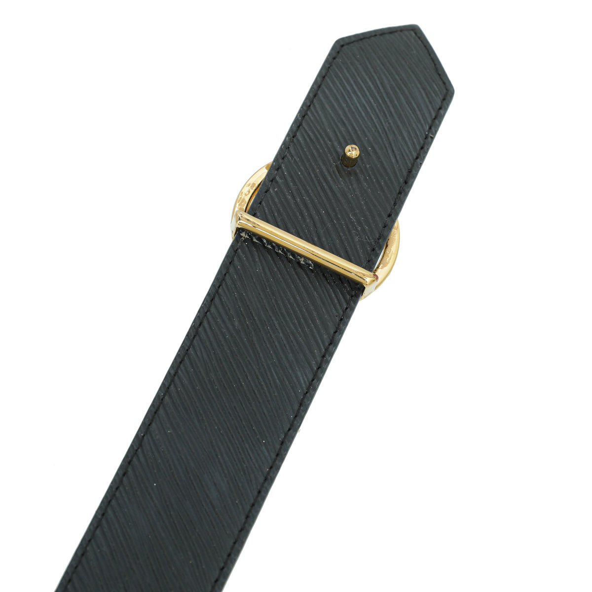 Louis Vuitton Monogram Black Circle Buckle Reversible 35mm Belt 30