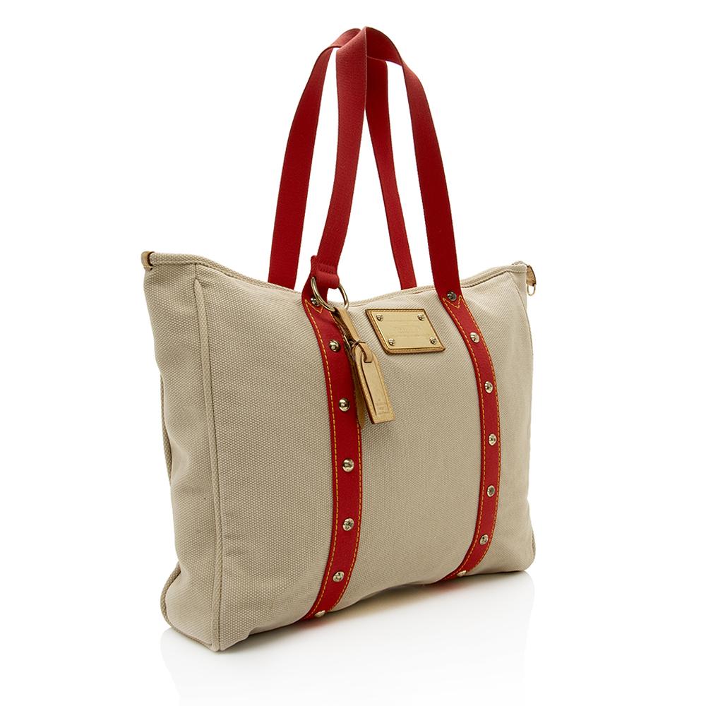 Louis Vuitton Canvas Antigua Cabas GM Tote (SHF-14583)