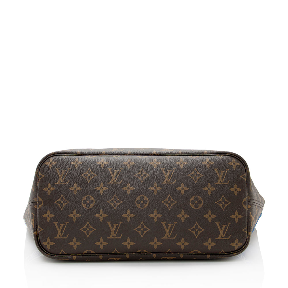 Louis Vuitton Monogram Canvas Patches Neverfull MM Tote (SHF-20704)