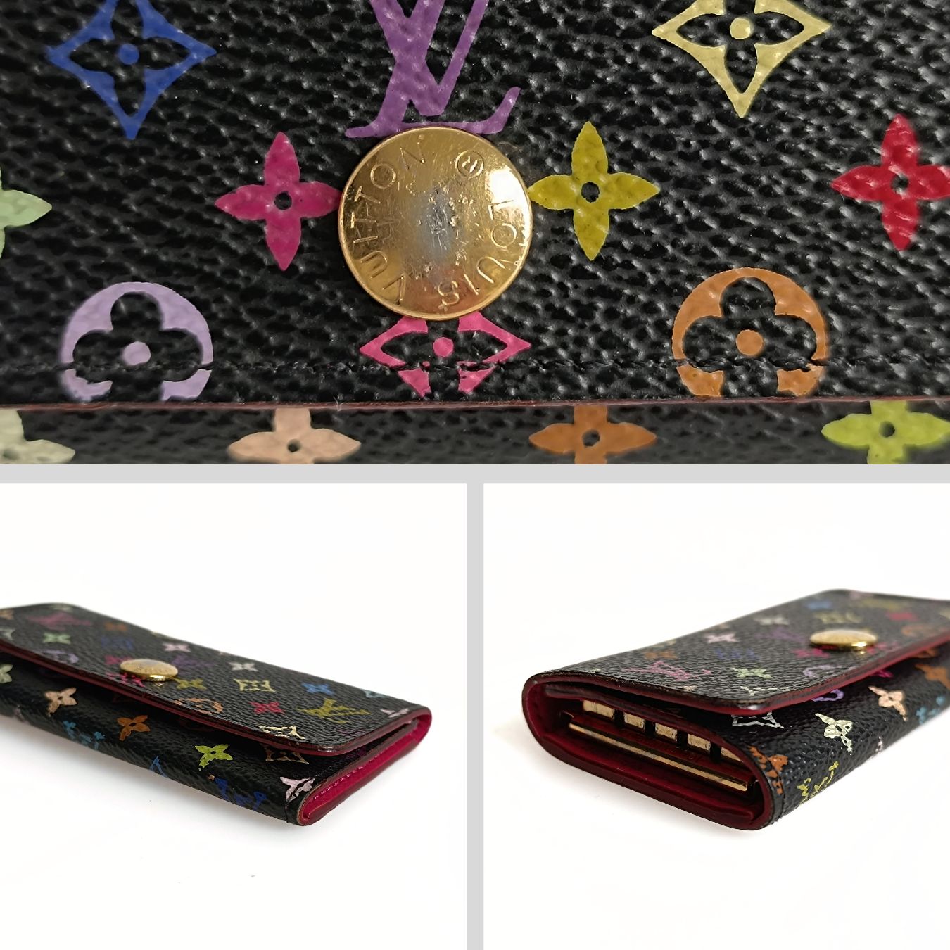 LOUIS VUITTON Louis Vuitton Louis Vuitton multicolored Murakami key ring with 4 hooks