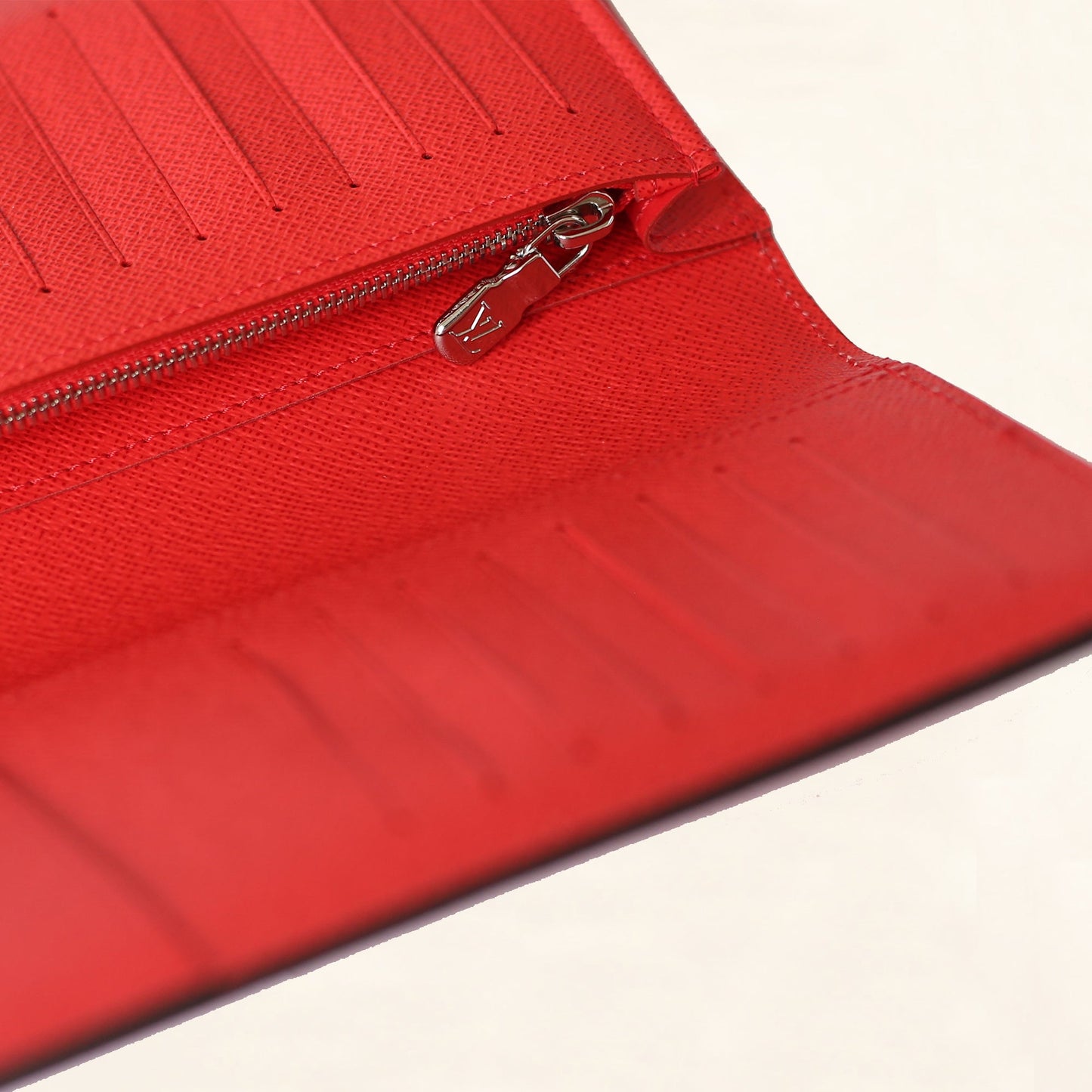 Louis Vuitton | Supreme Brazza Long Wallet Epi | Red