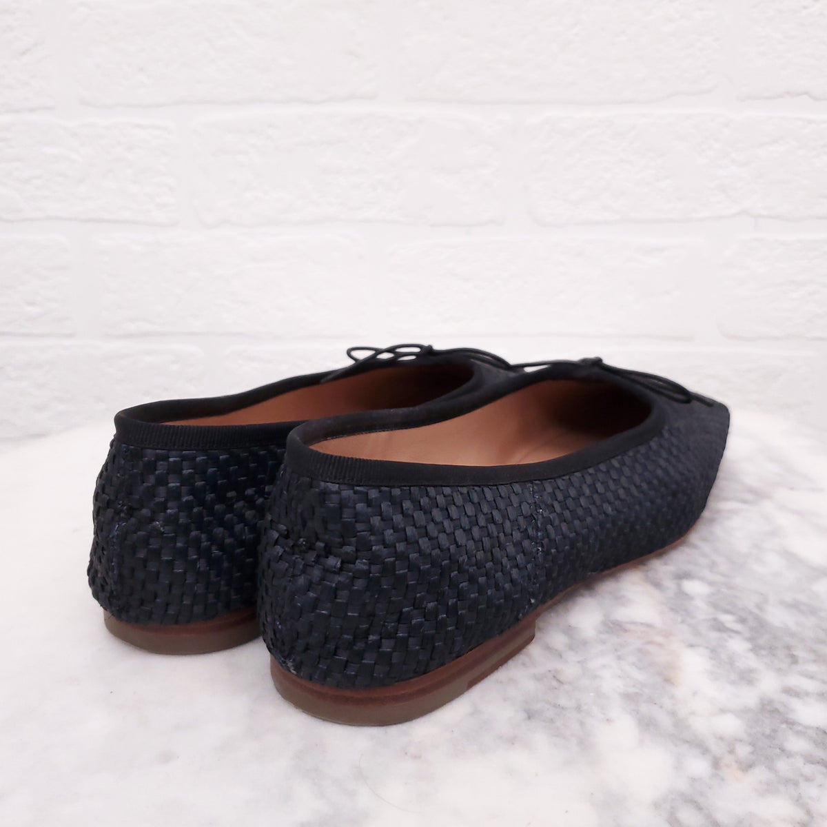 MANSUR GAVRIEL BRAIDED FLATS - SIZE 36.5