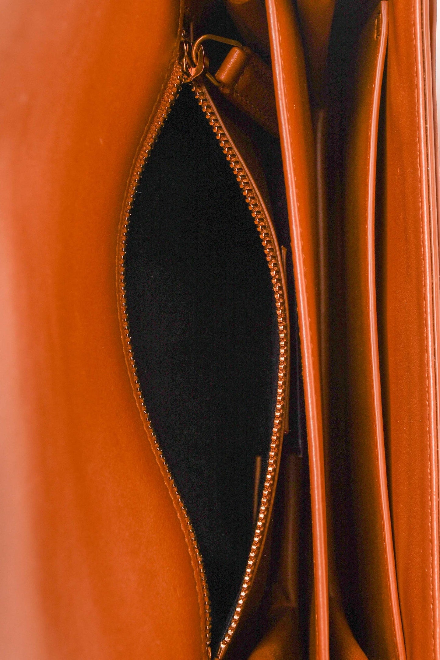 Saint Laurent Brown Leather 'Le Maillon' Shoulder Bag