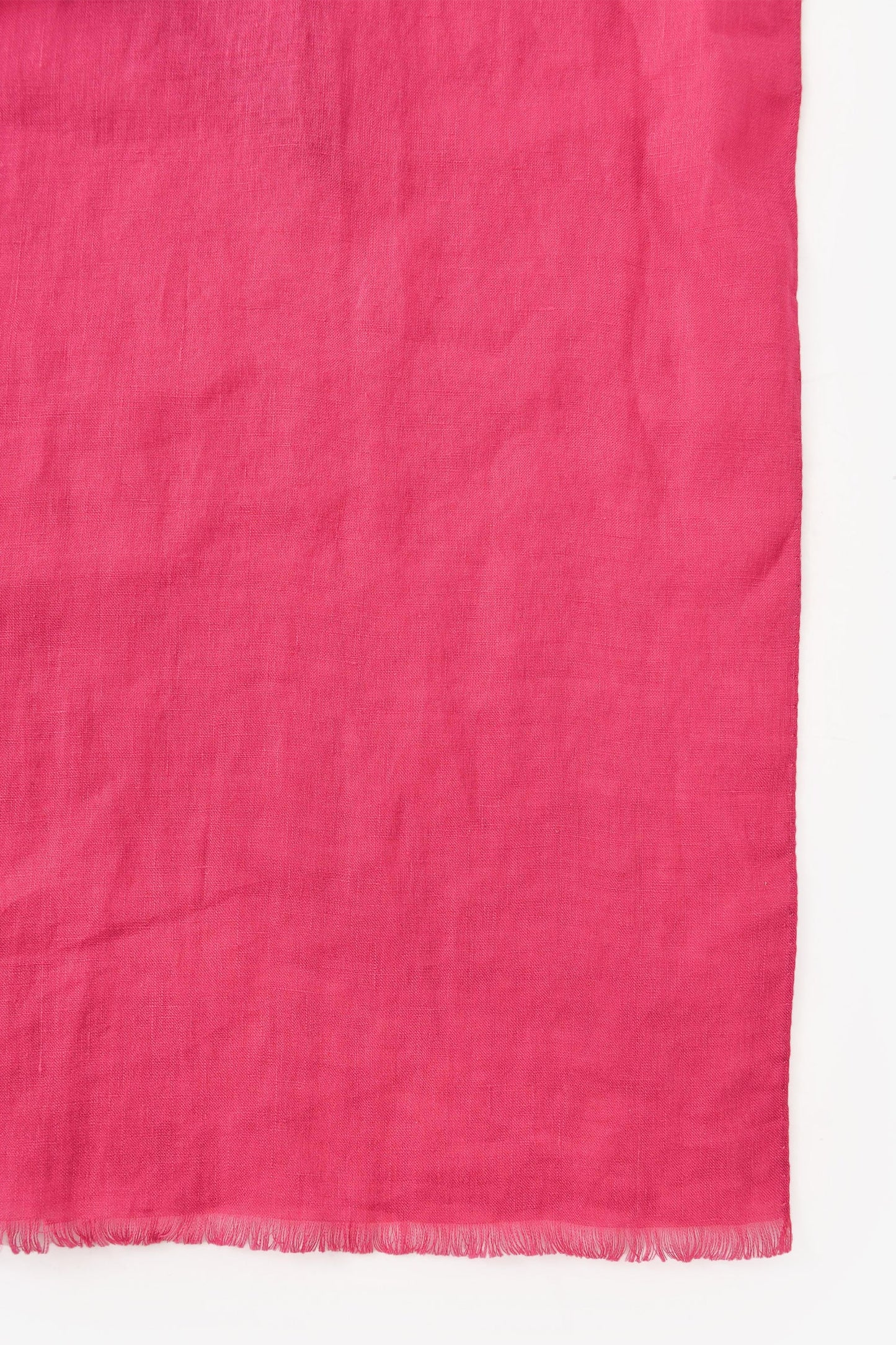 Christian Dior Fuchsia Pink Linen Rectangle Scarf
