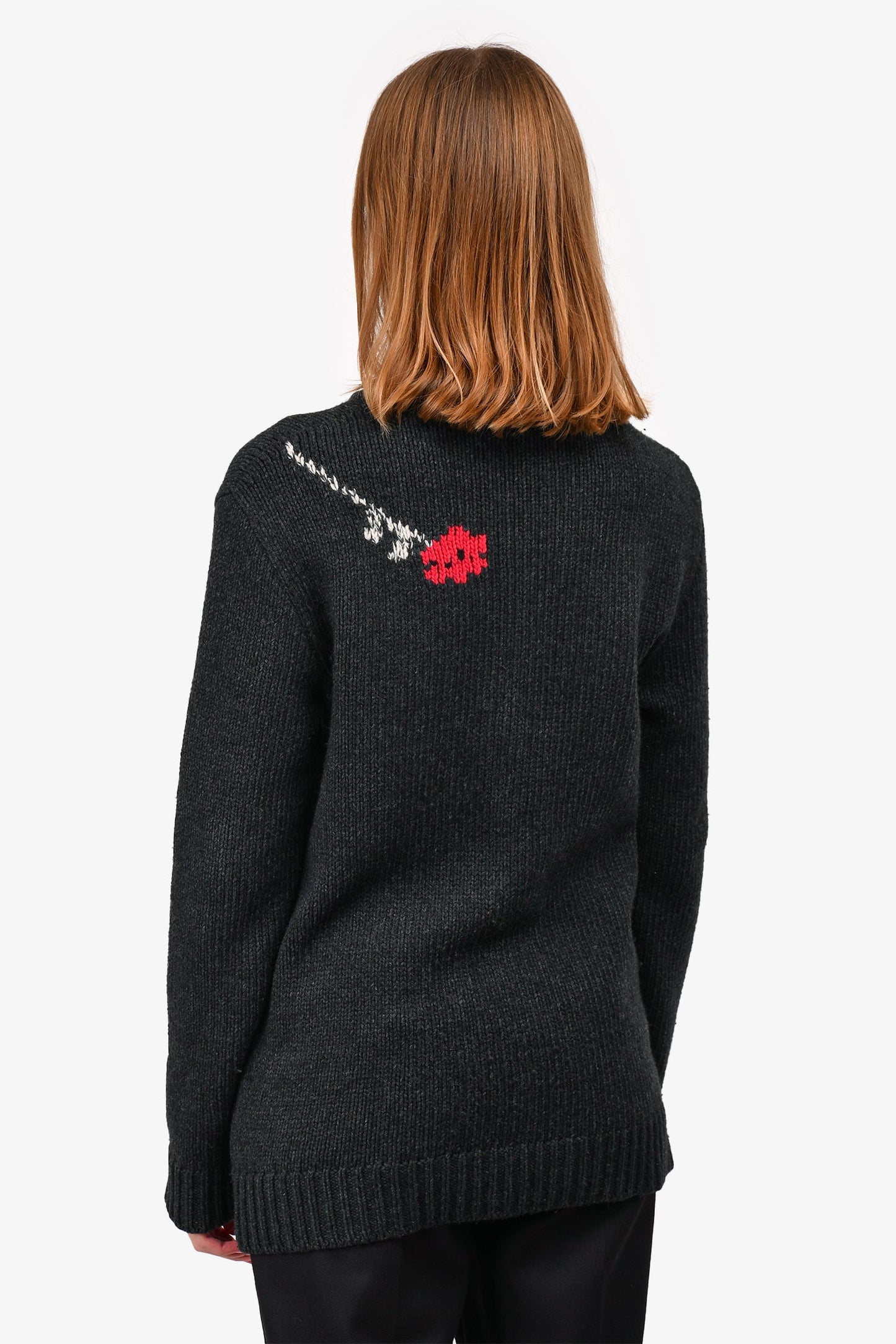 Christian Dior 2018 Grey Wool/Cashmere 'Youthquake' Sweater Size 2 US