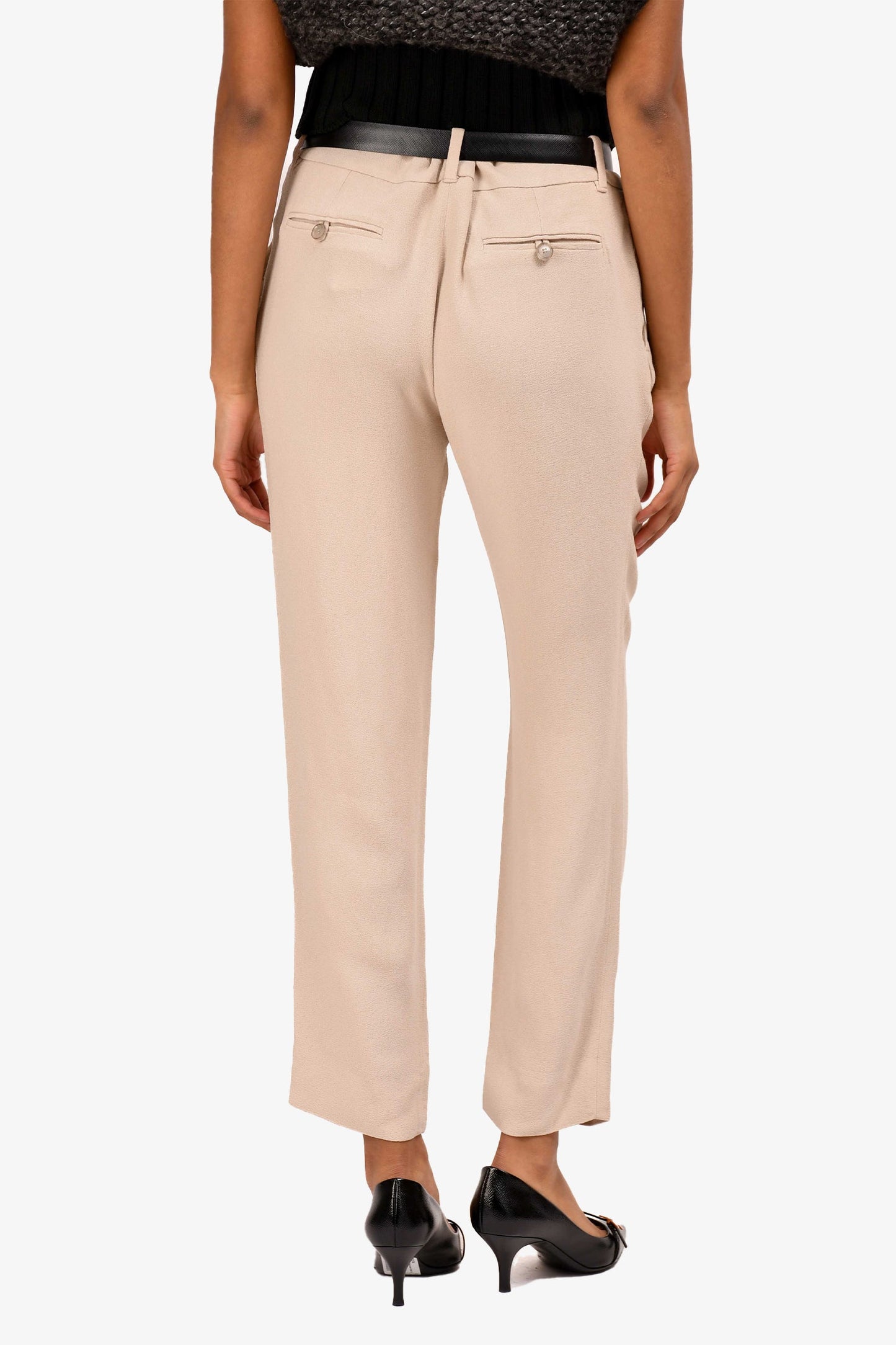 Gucci 2013 Beige Crop Legged Pants Size 44