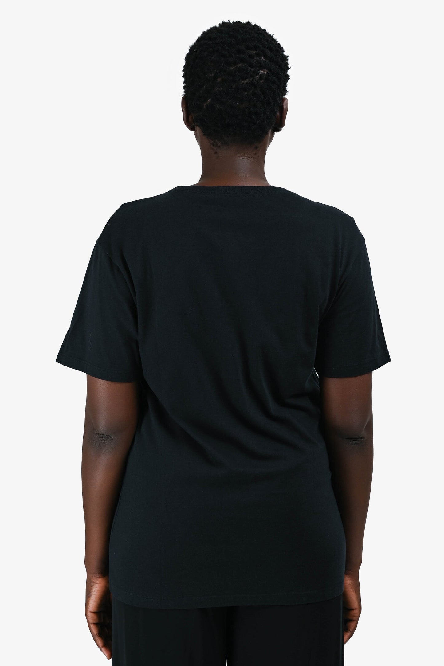 Gucci Black Logo Sequin T-Shirt Estimated Size M