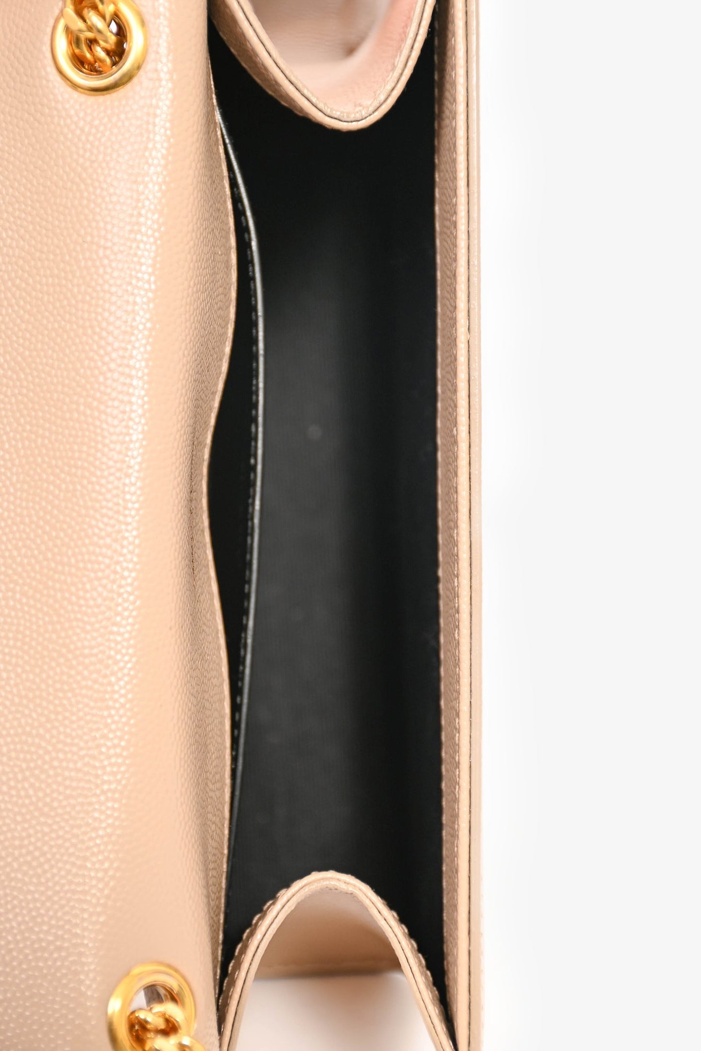 Saint Laurent Beige Leather Kate Small Chain Bag