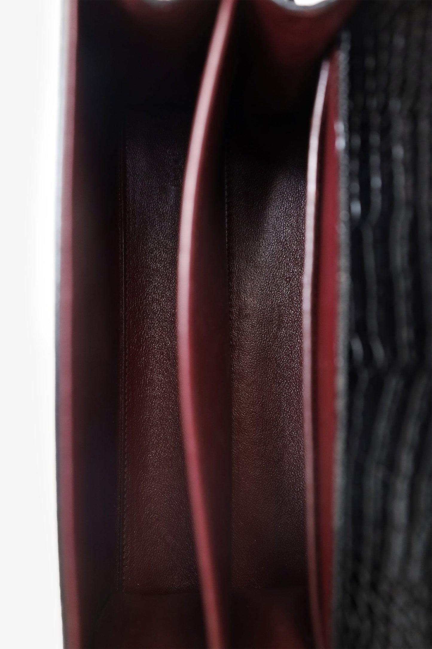 Saint Laurent 2019 Black Croc Embossed Medium Cassandre Top Handle with Strap