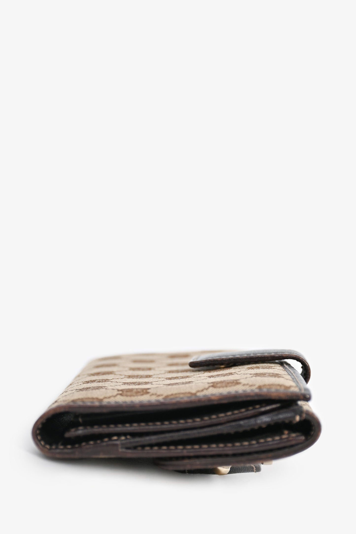 Gucci Vintage GG Monogram Horsebit Long Wallet