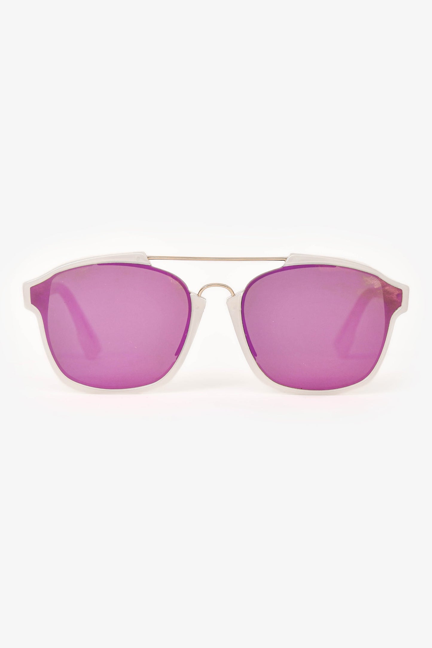Christian Dior 'Dior Abstract' White Sunglasses