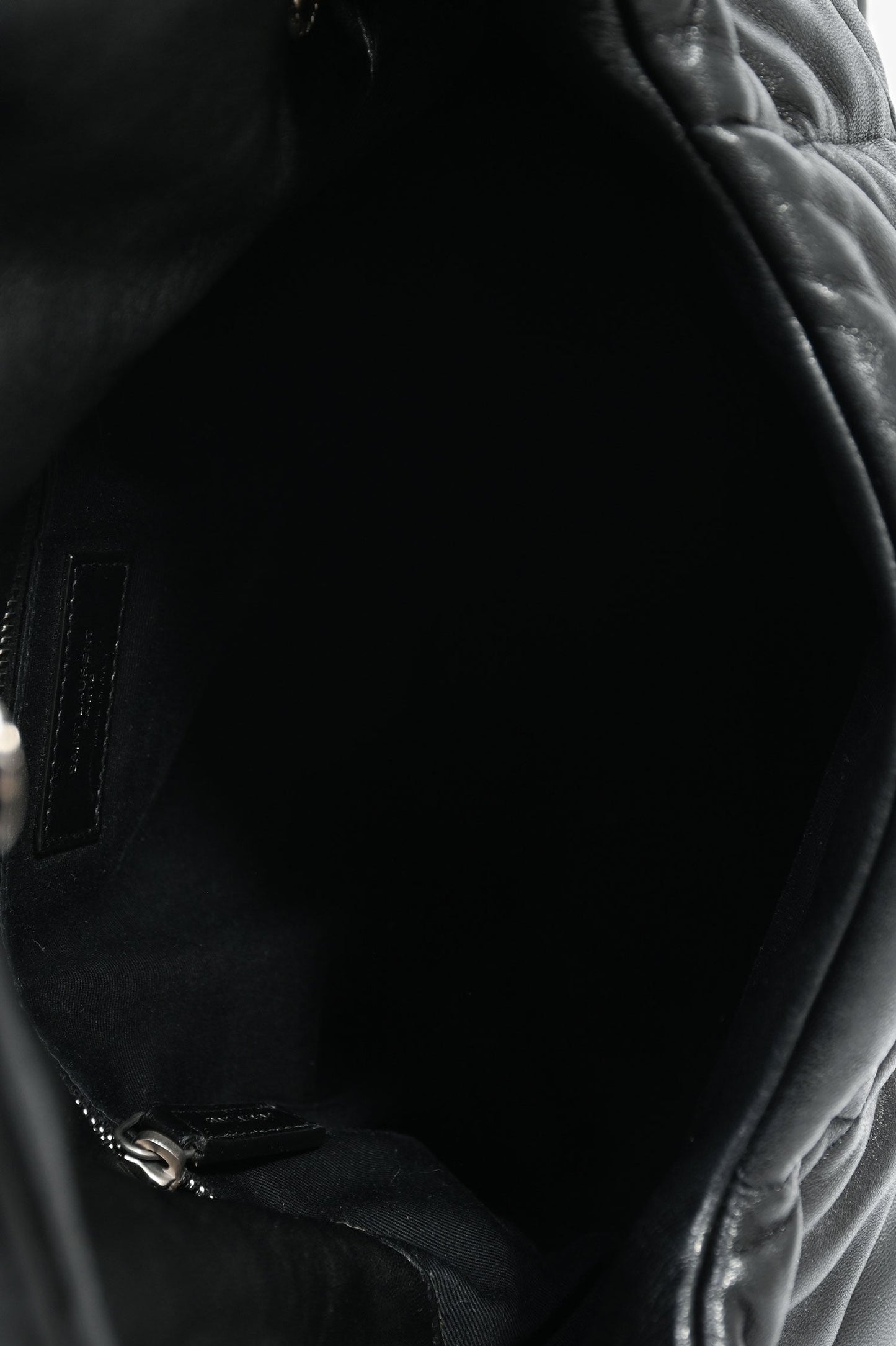 Saint Laurent Black Quilted Leather Medium 'Puffer' Shoulder Bag