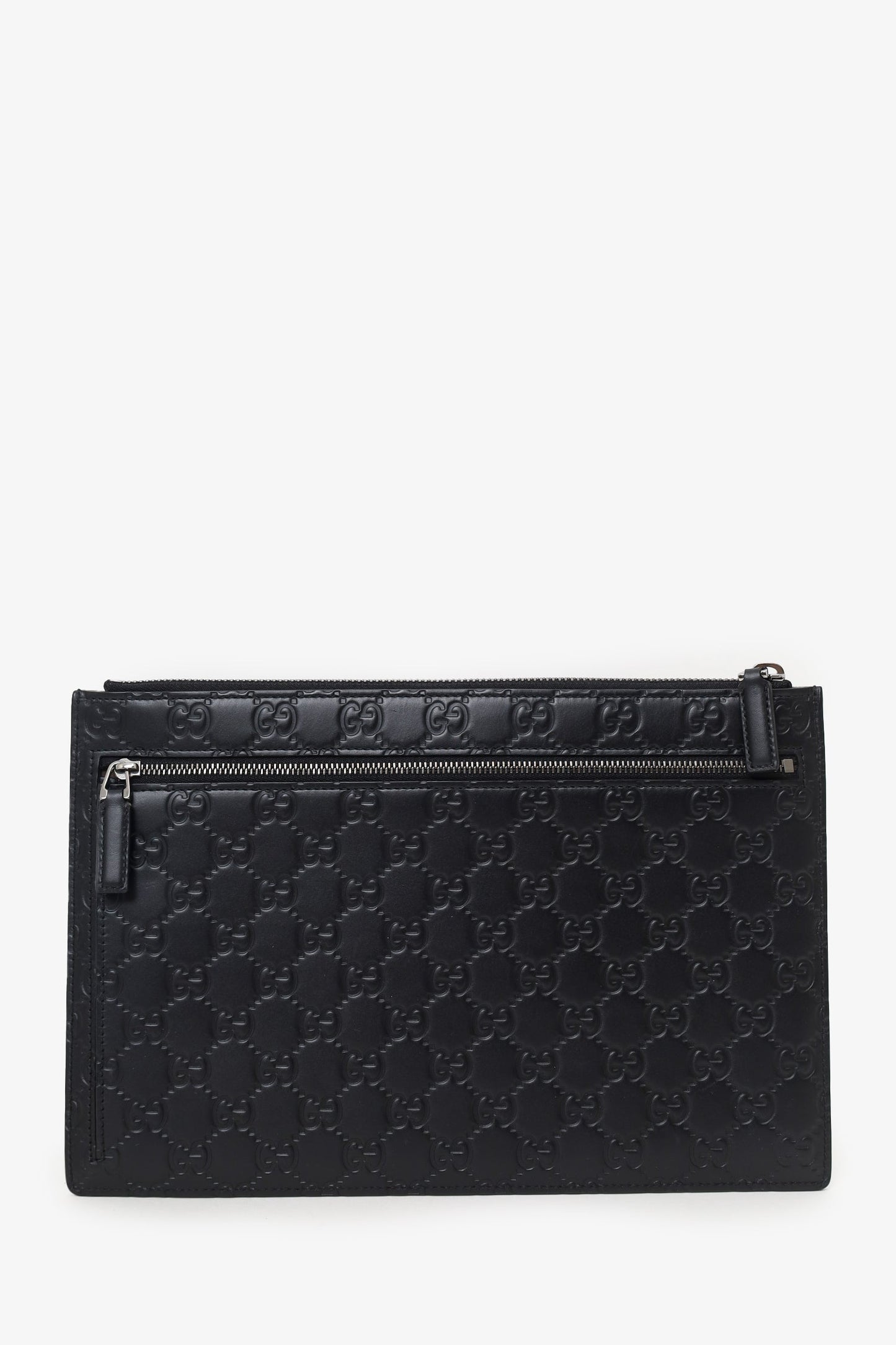 Gucci Black GG Supreme Signature Portfolio