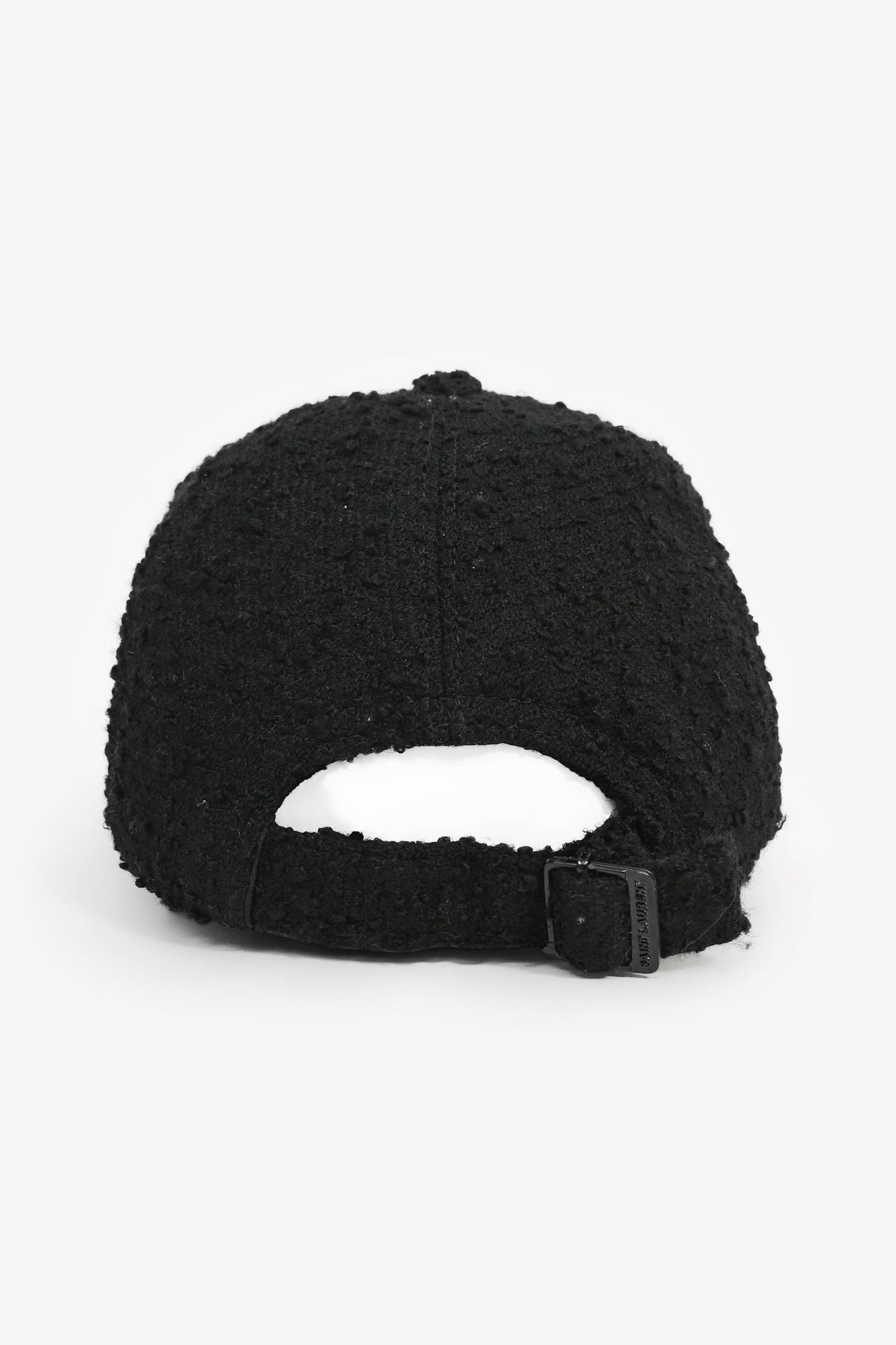 Saint Laurent Black Tweed "SL" Baseball Hat Size 57