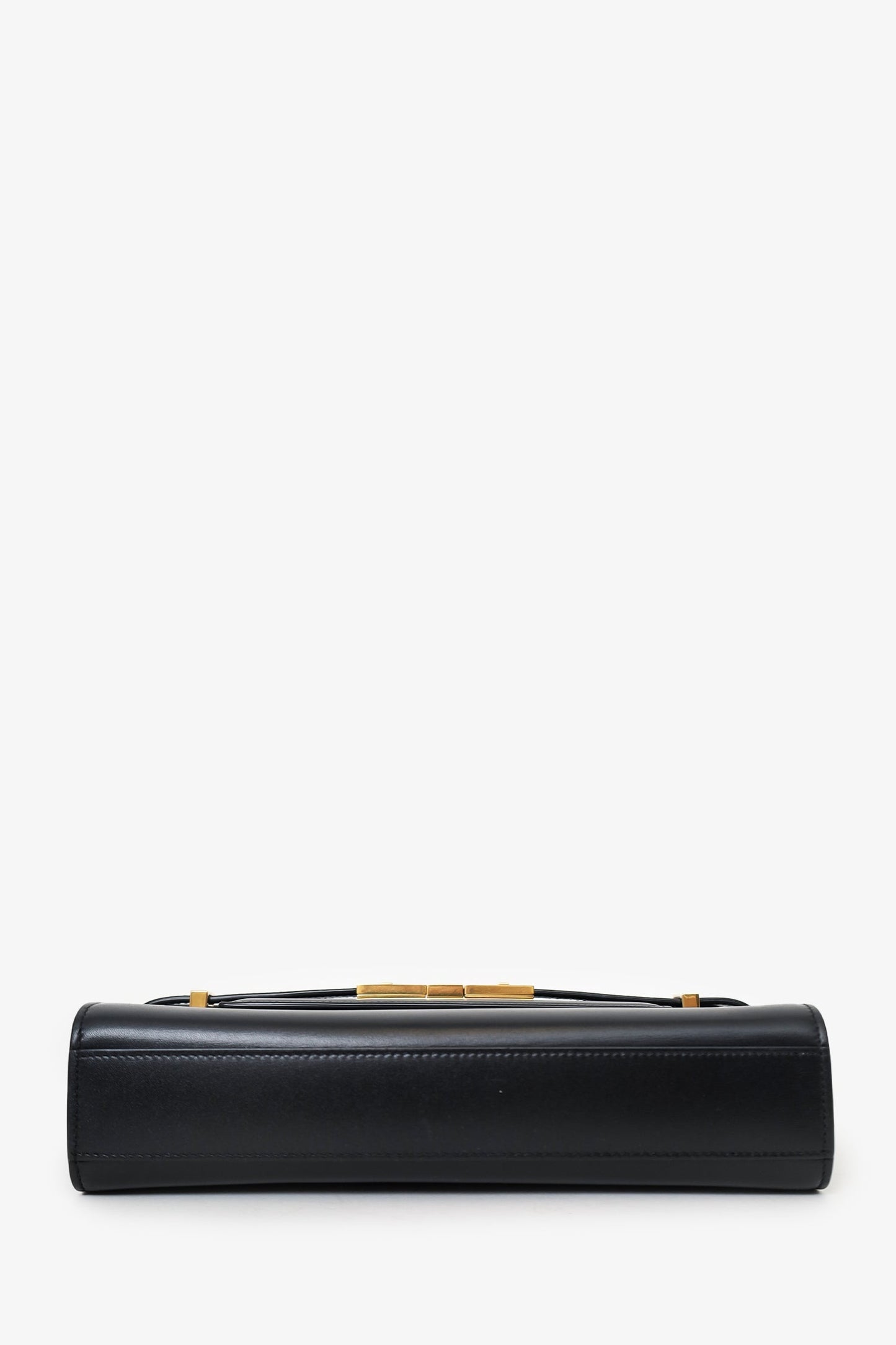 Saint Laurent Black Leather Small Manhattan Bag