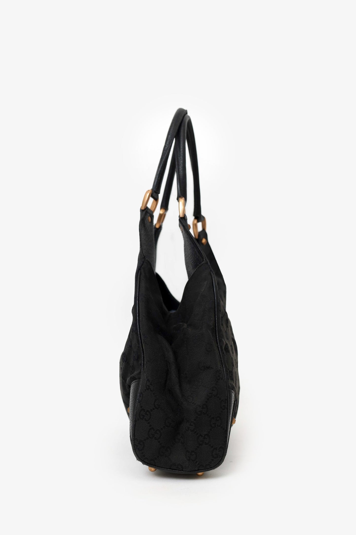Gucci Black 'GG' Supreme Canvas Jackie Shoulder Bag
