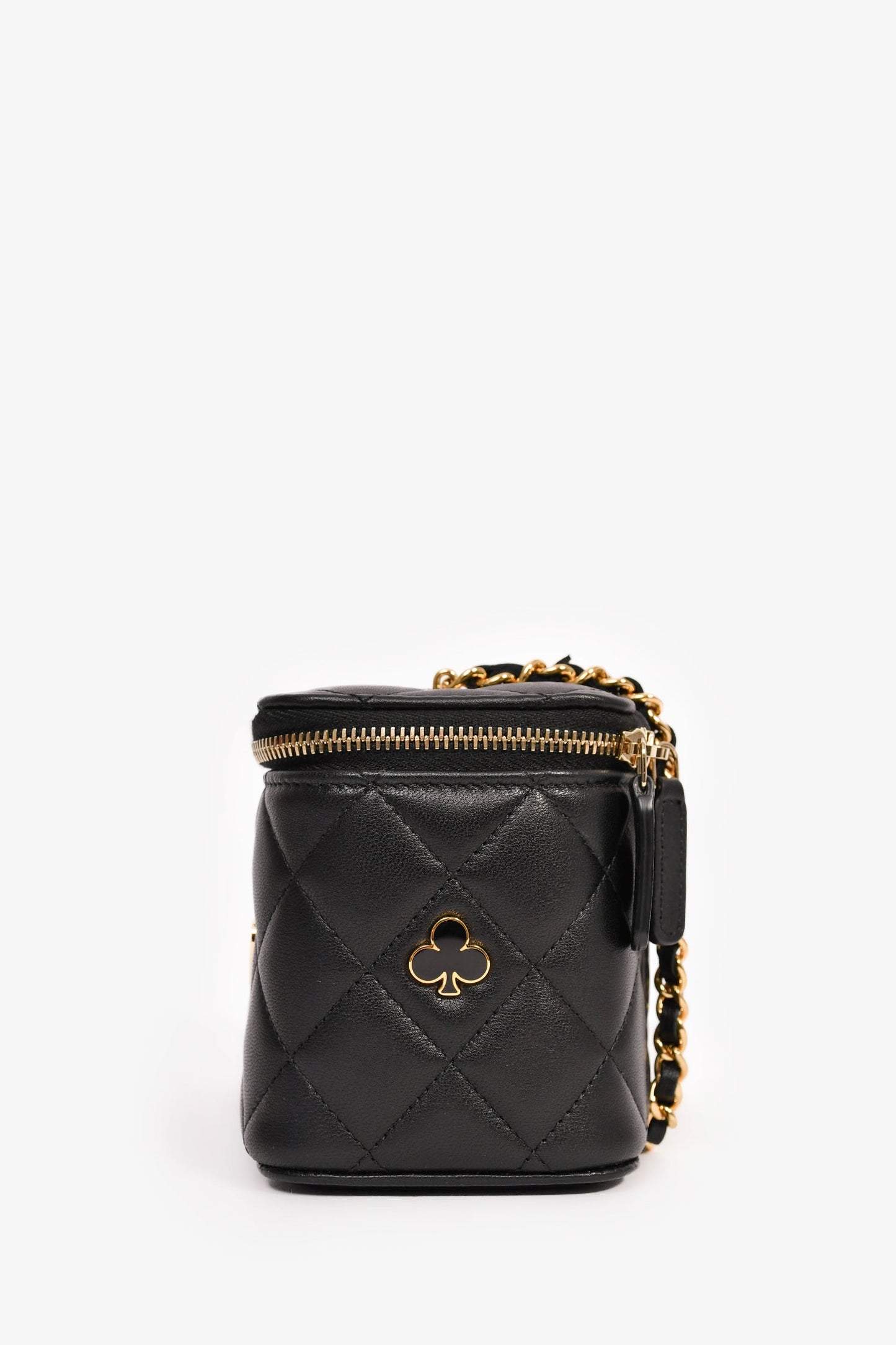 Chanel™ 2021+ Black Lambskin Leather Coco Casino Small Vanity Case Crossbody
