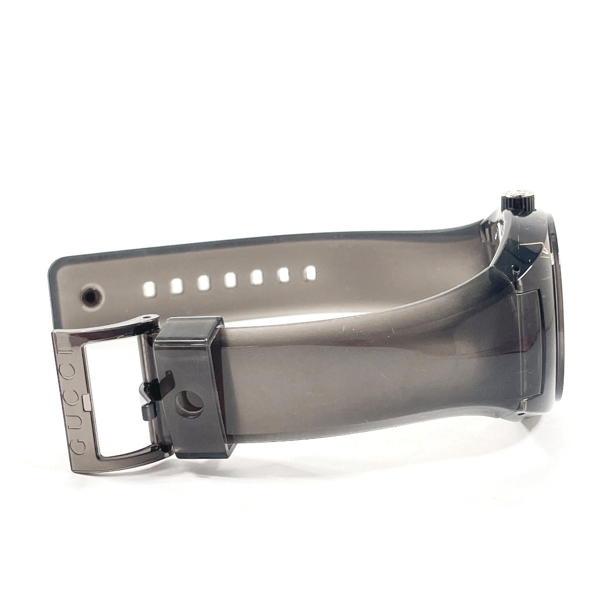 GUCCI Watches Quartz 137.1 Stainless Steel, Rubber black sink black dial mens Used