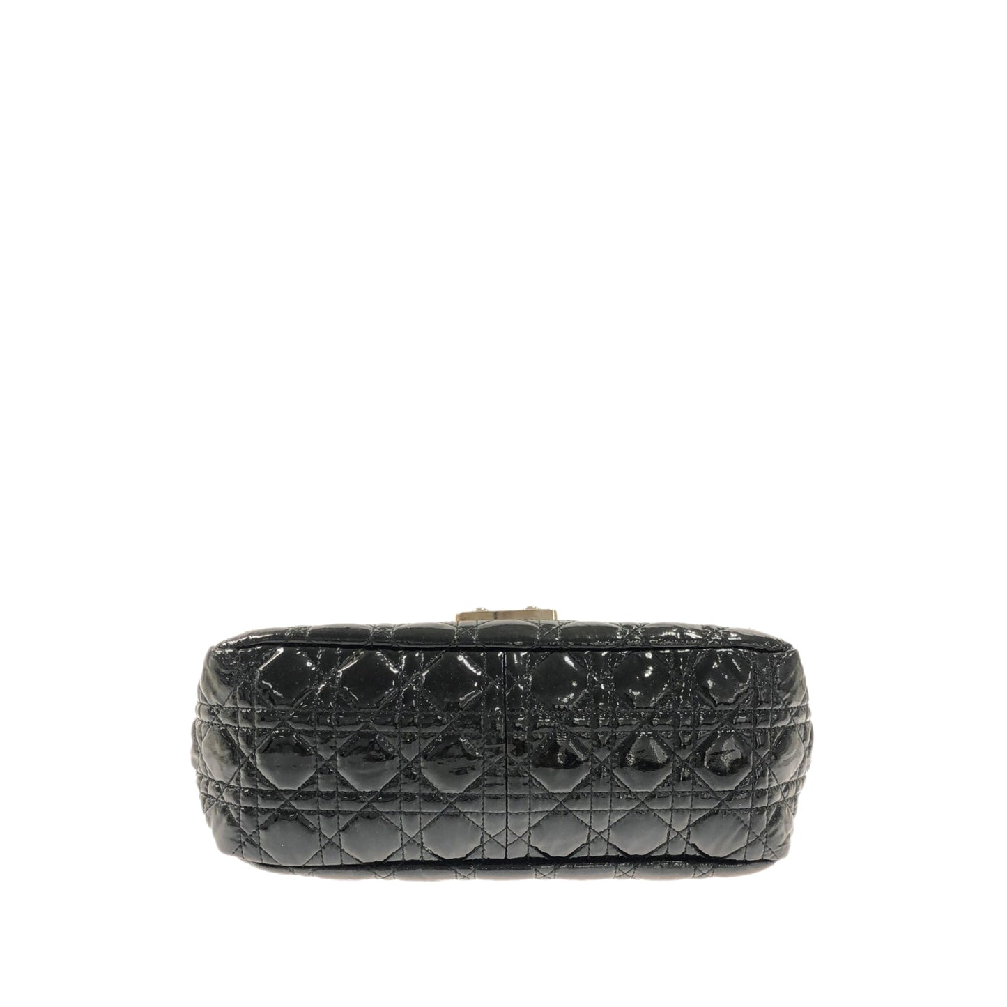 DIOR Cannage New Lock Patent Leather Flap Bag