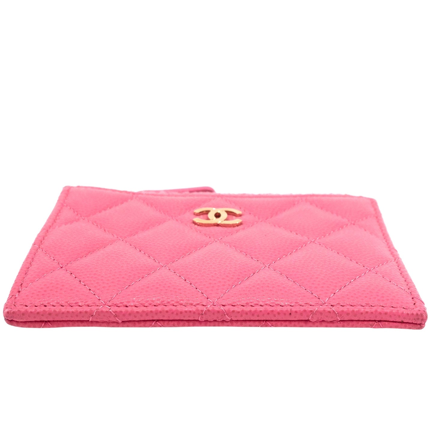CHANEL Classic Zip Caviar Leather Cardholder
