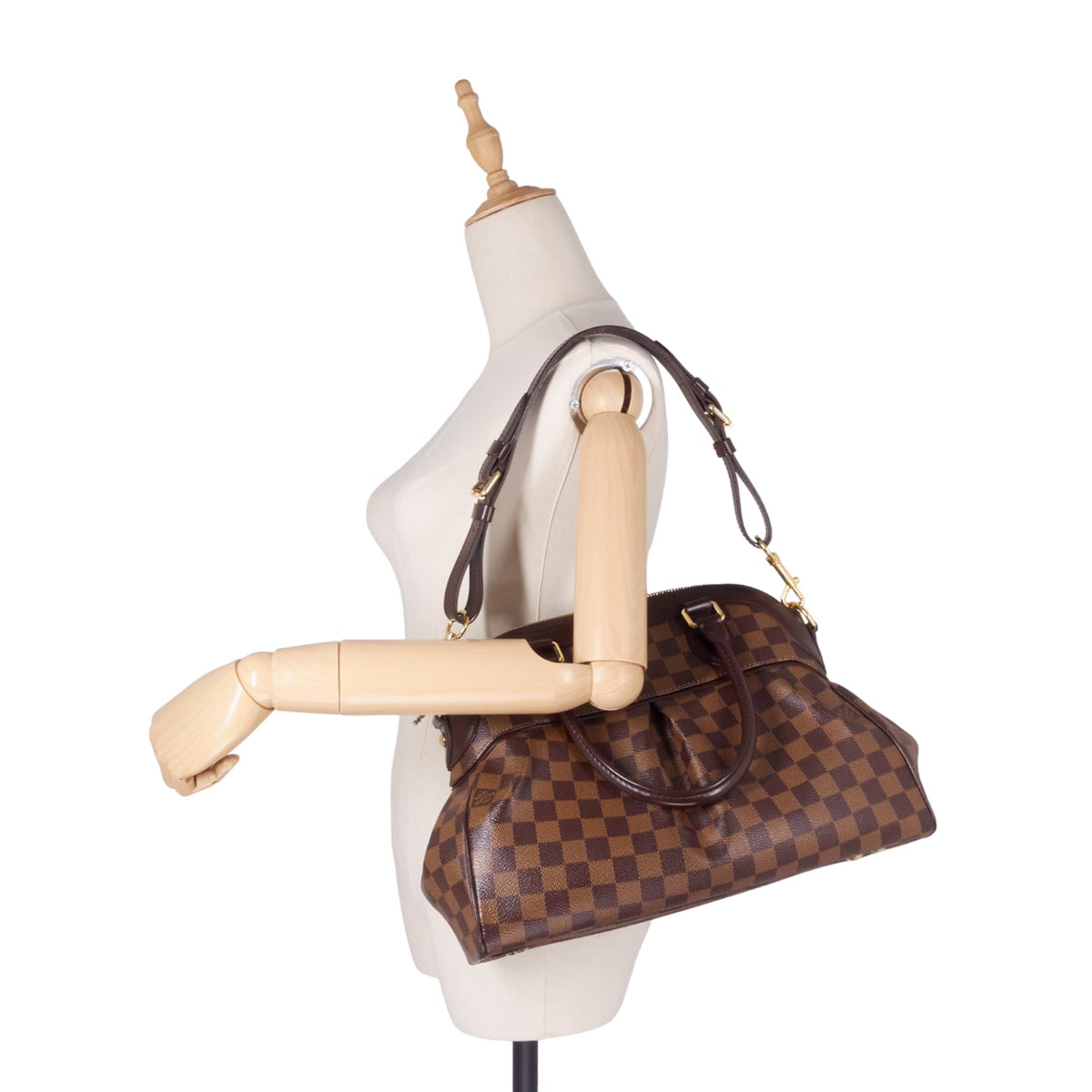 LOUIS VUITTON Trevi PM Damier Ebene Canvas Bag