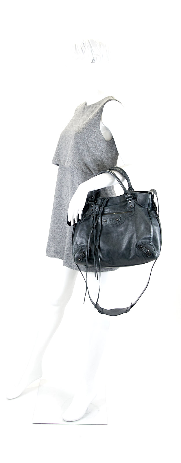 Classic Velo Agneau Leather City Bag