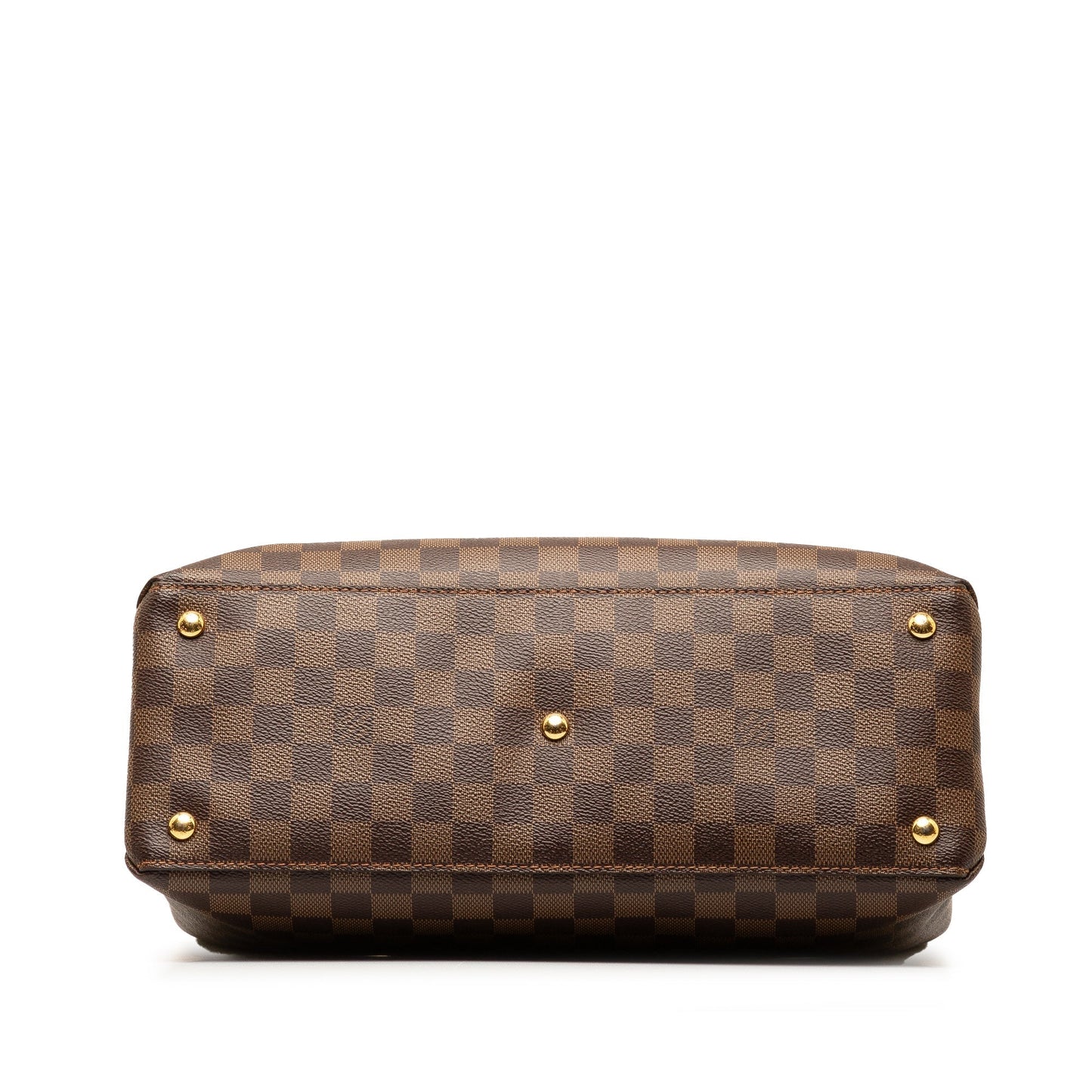 Brown Louis Vuitton Damier Ebene Riverside Satchel
