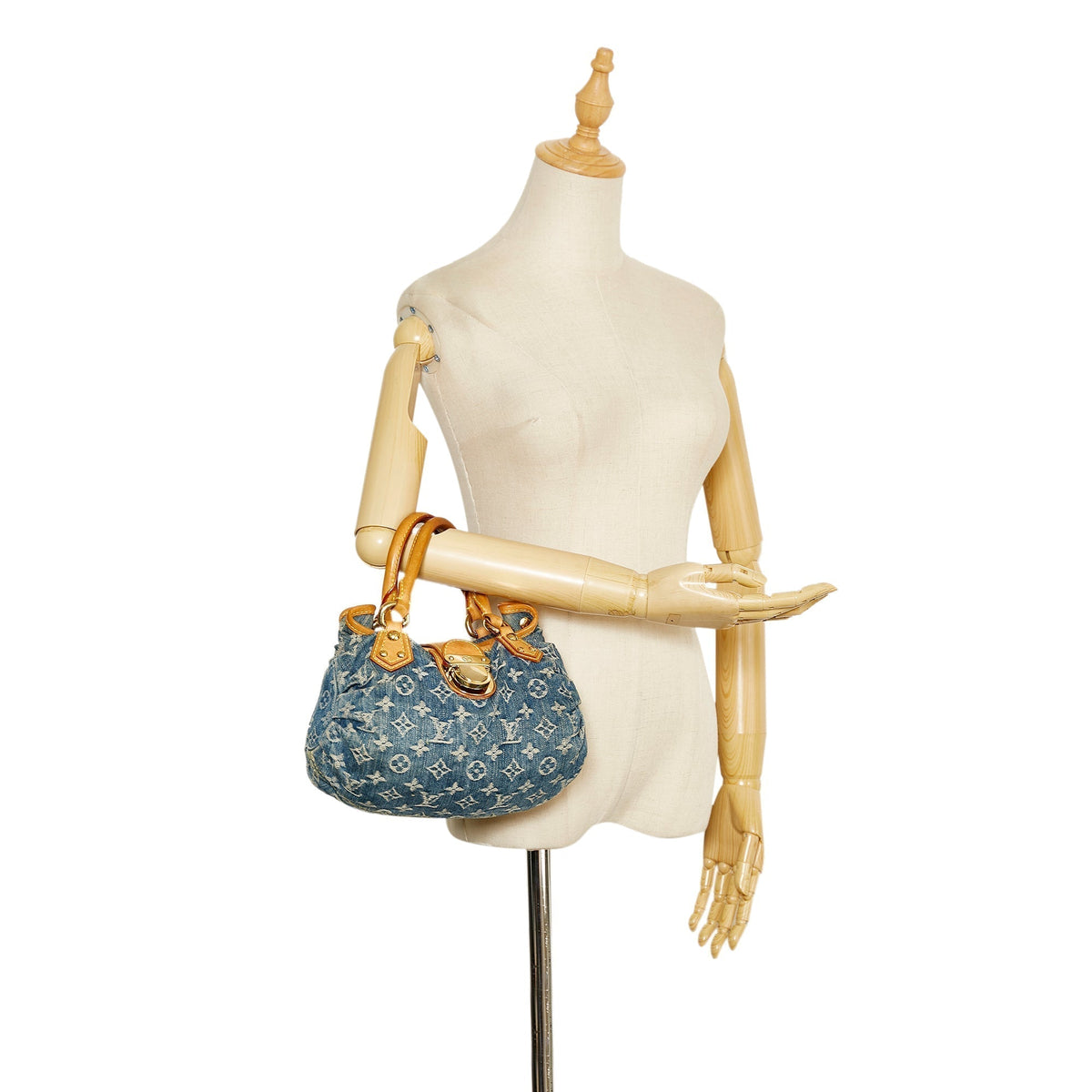 Louis Vuitton Pleaty Blue Monogram Denim