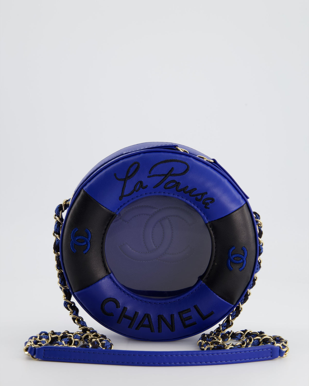 *RARE & FIRE PRICE* Chanel La Pausa Coco Lifesaver Bag in Navy, Black with Champagne Gold Hardware