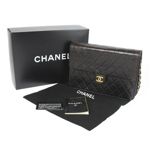Vintage Flap Lambskin Black GHW