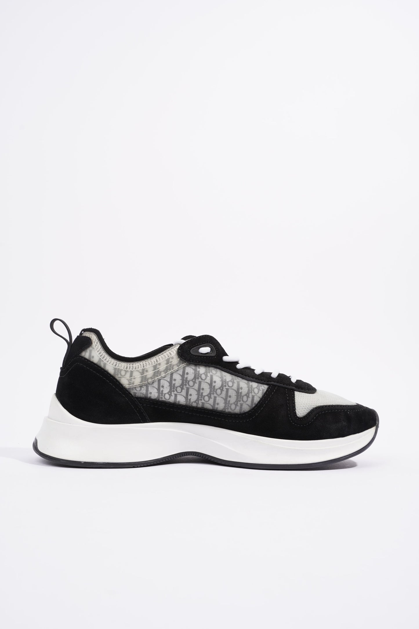 Christian Dior B25 Black / White / Black Oblique Mesh EU 41 UK 7