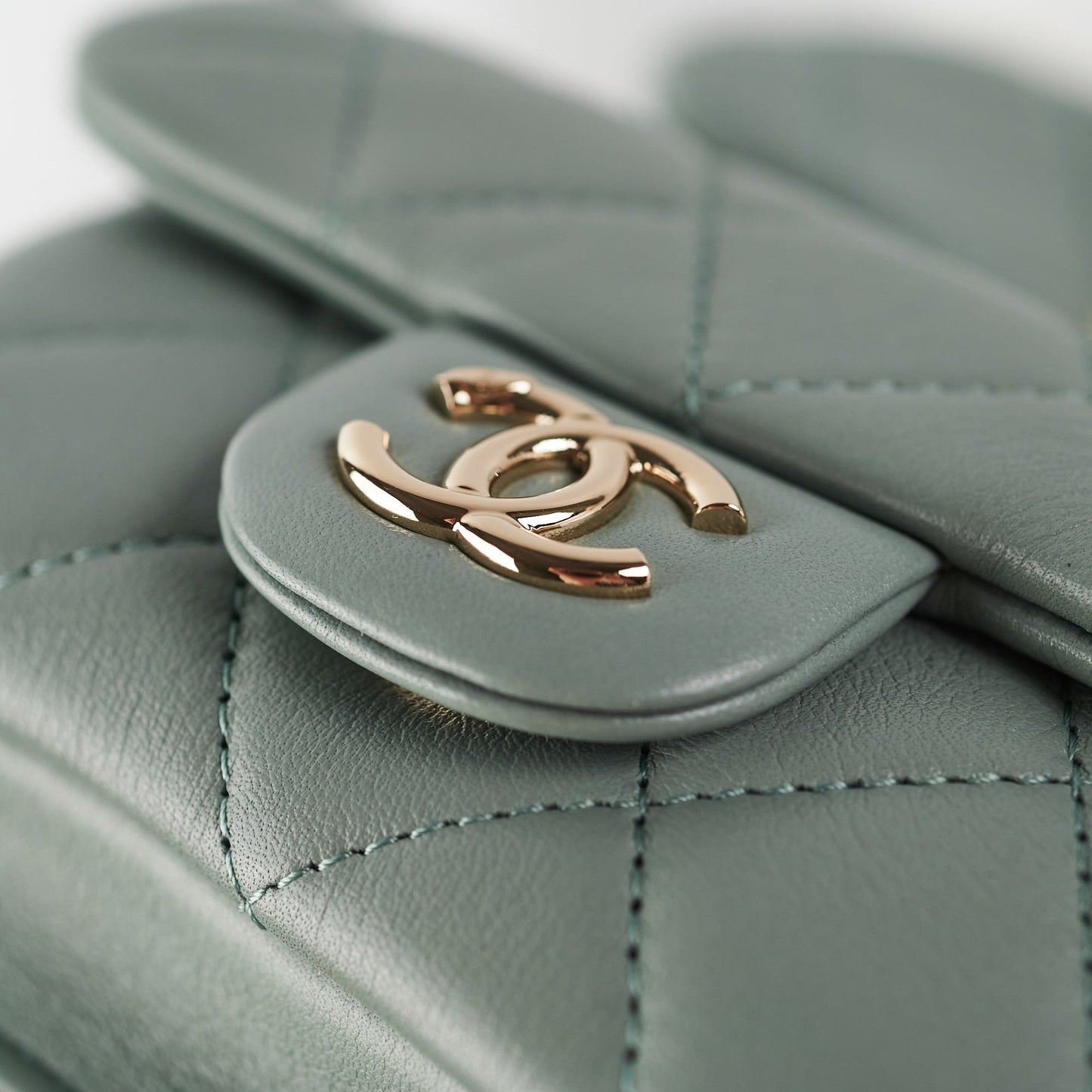 Chanel Mini Duma Backpack Grey Blue (Microchip)