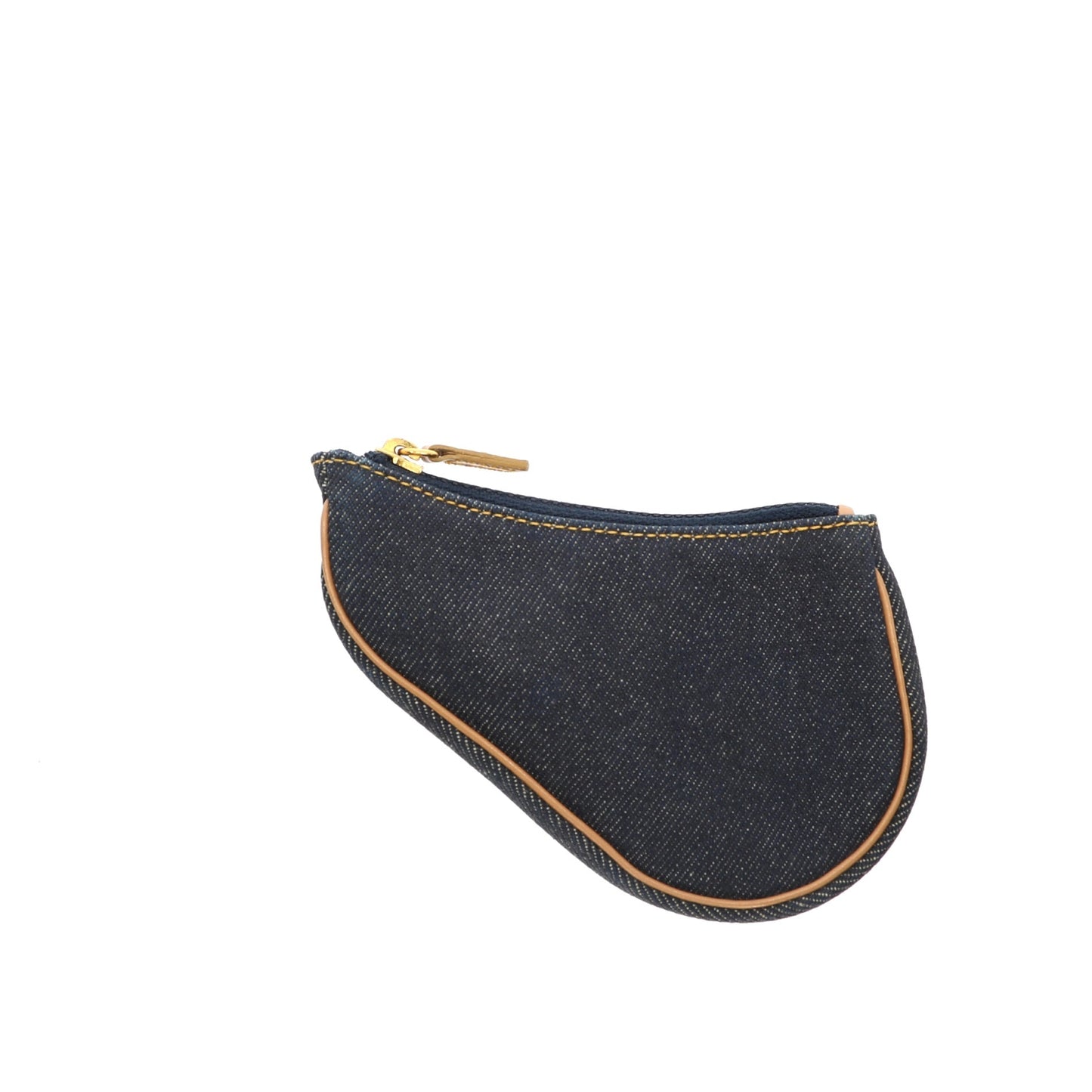 CHRISTIAN DIOR Saddle Wallet in Blue Denim/Jeans