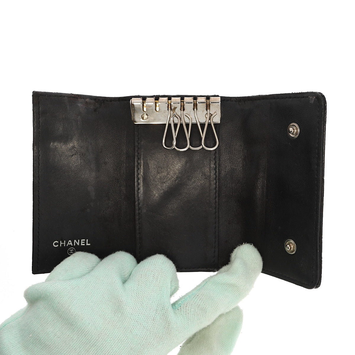 Top Quality Chanel Key holder in Black Patent