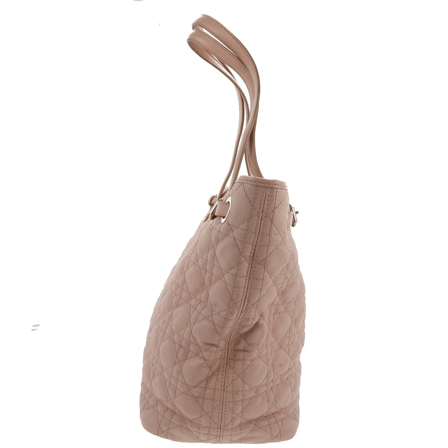 CHRISTIAN DIOR Panarea Shoulder Bag in Pink Canvas