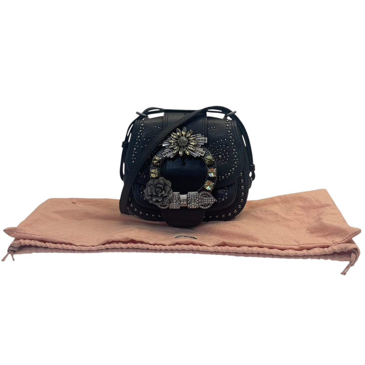 Miu Miu Dahlia Crystal Embellished Bag