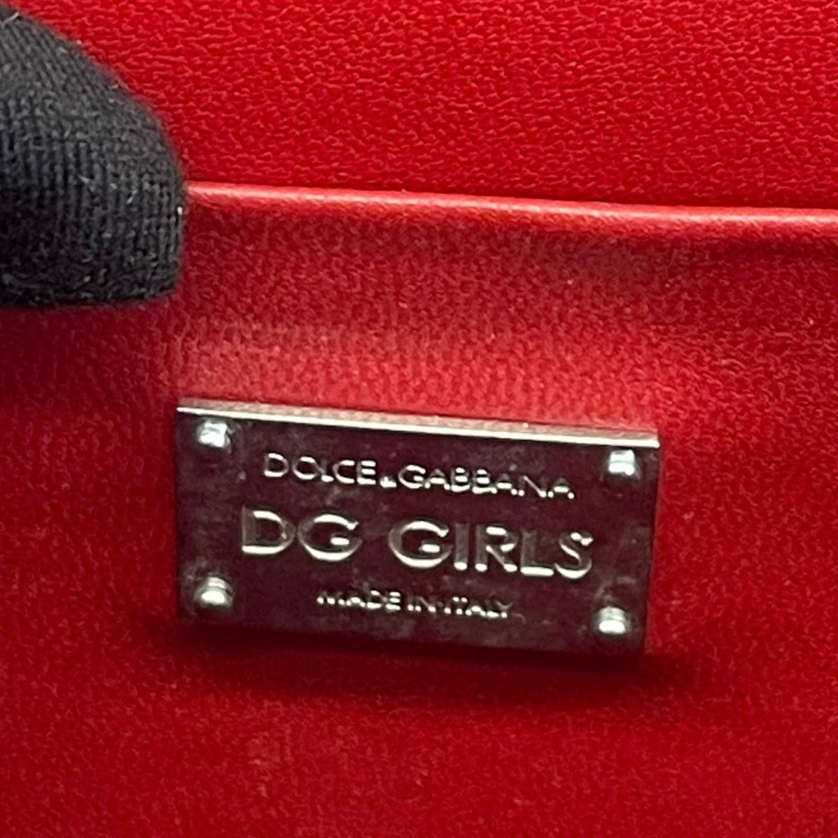 Dolce and Gabbana Red Patent Leather Bag