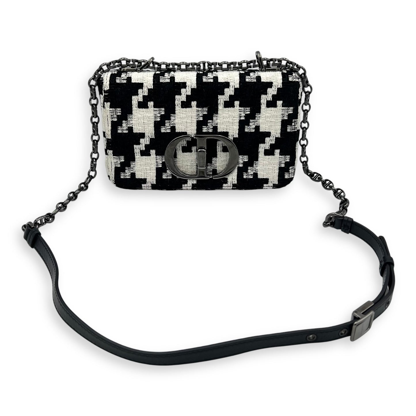 Caro Small Multi-colour Shoulder Bag in Tweed, Silver hardware