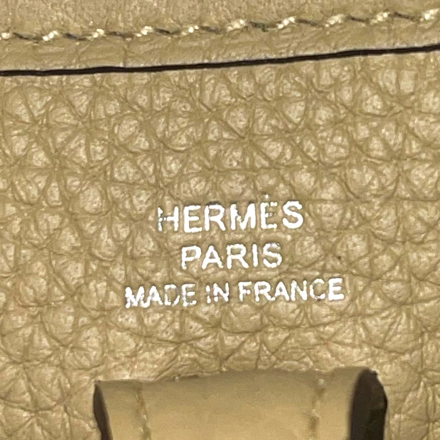 Hermes Mini Evelyne Poussiere Palladium Hardware