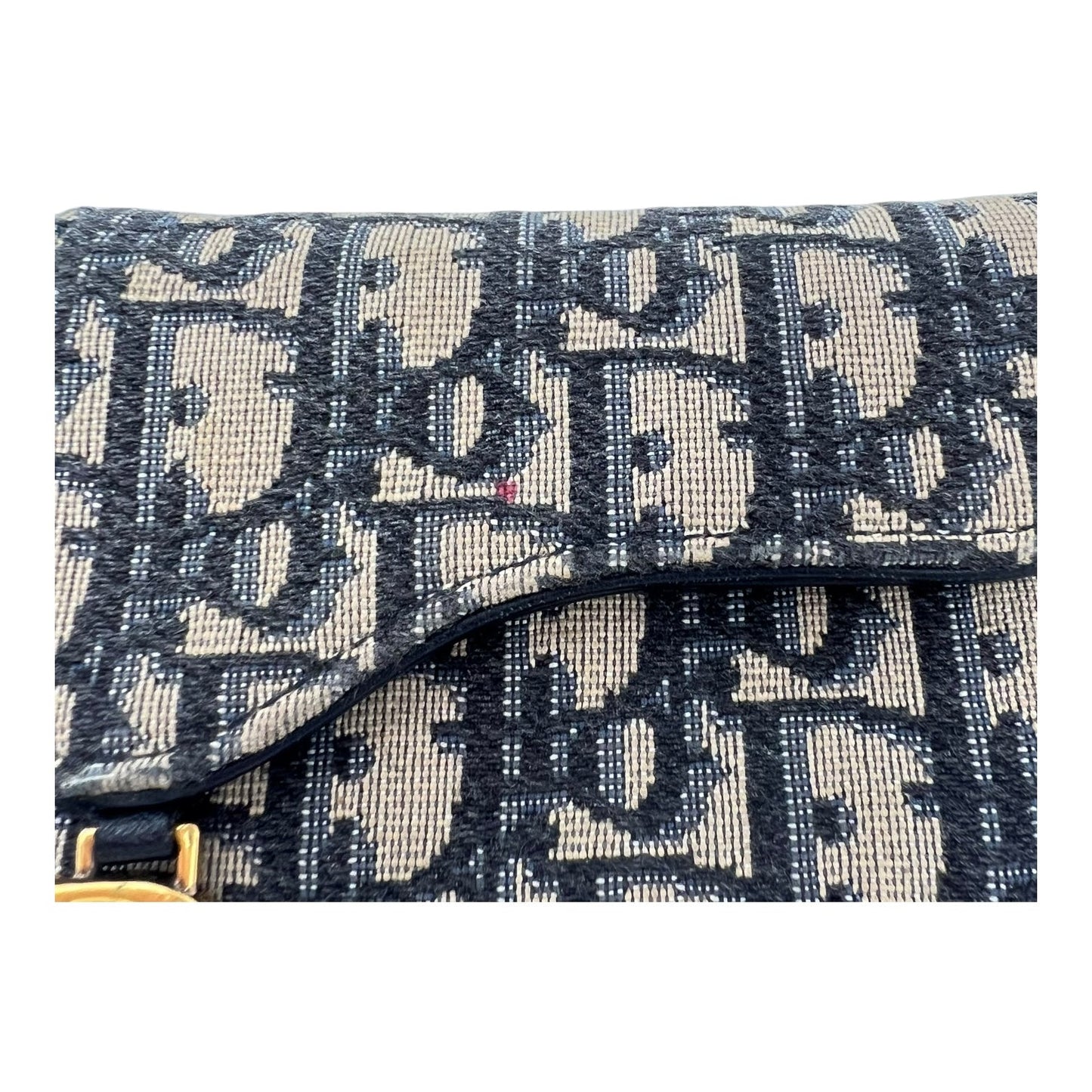 Lotus Blue Wallet in Jacquard, Gold hardware