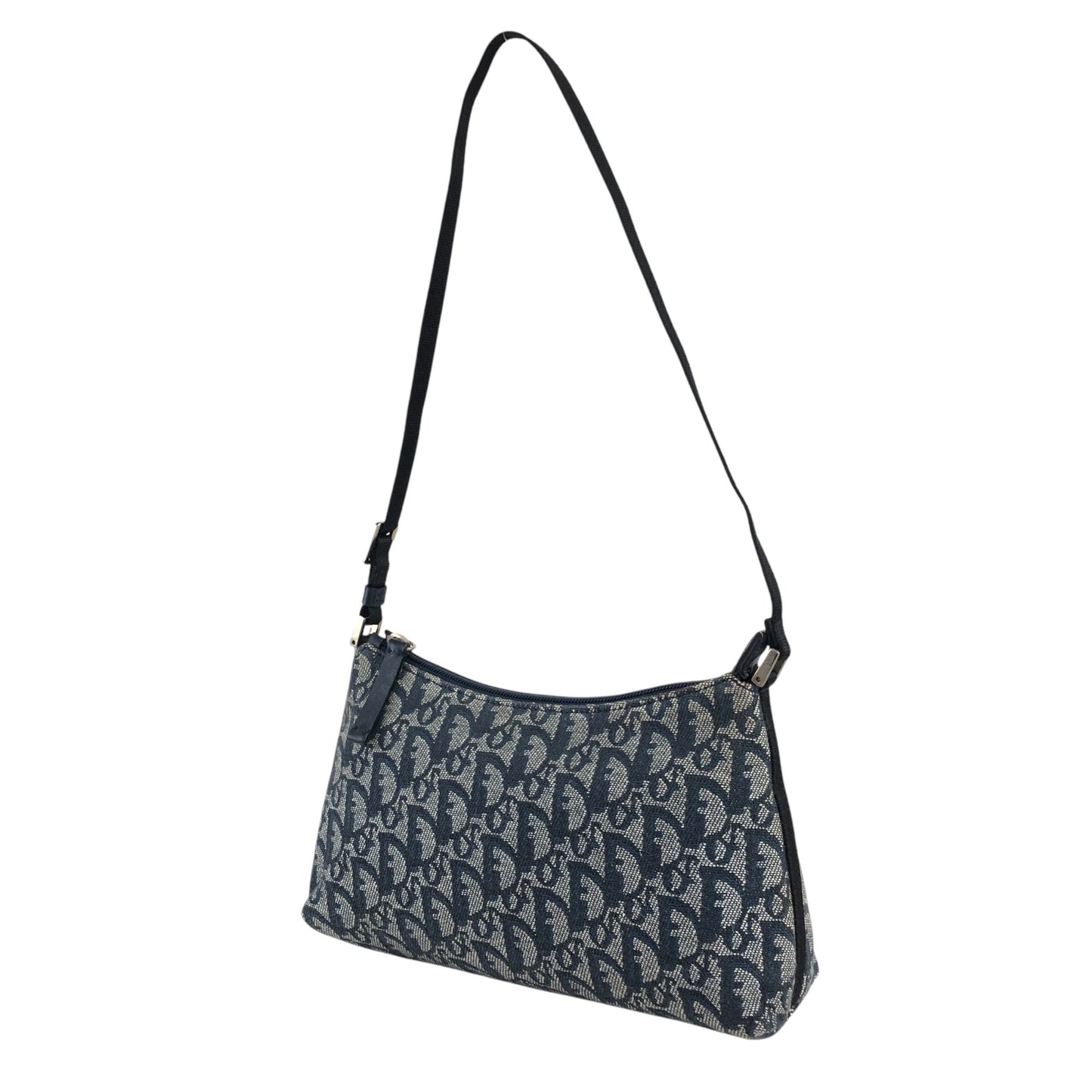 Christian Dior Trotter Shoulder bag Hobobag Navy Vintage htxeg2