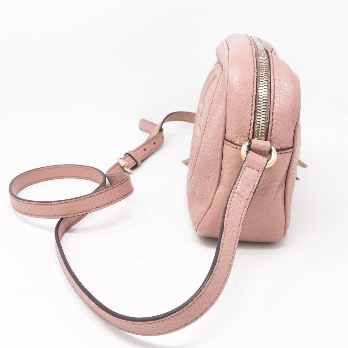 Disco Soho Light Pink Leather Bag