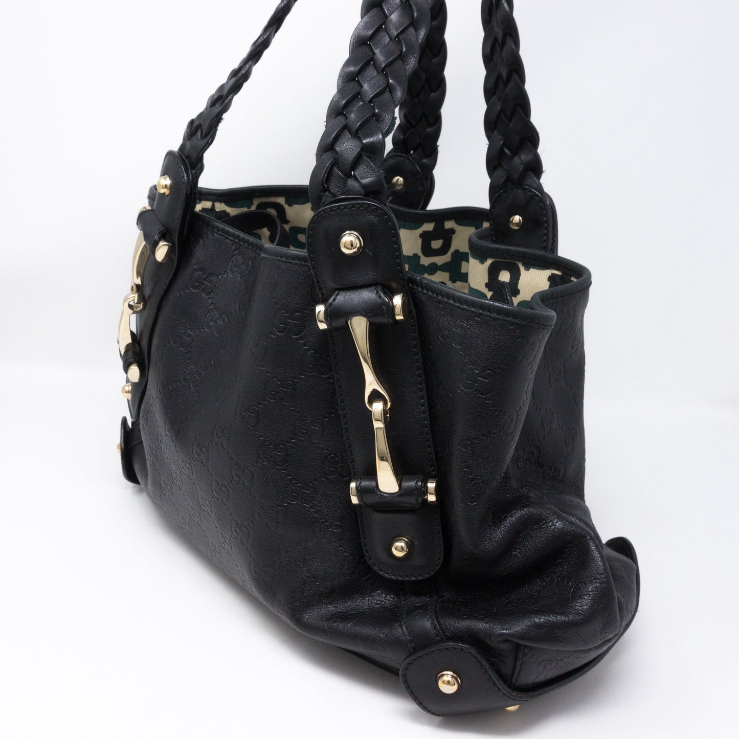 Pelham Shoulder Bag Guccissima Black Leather