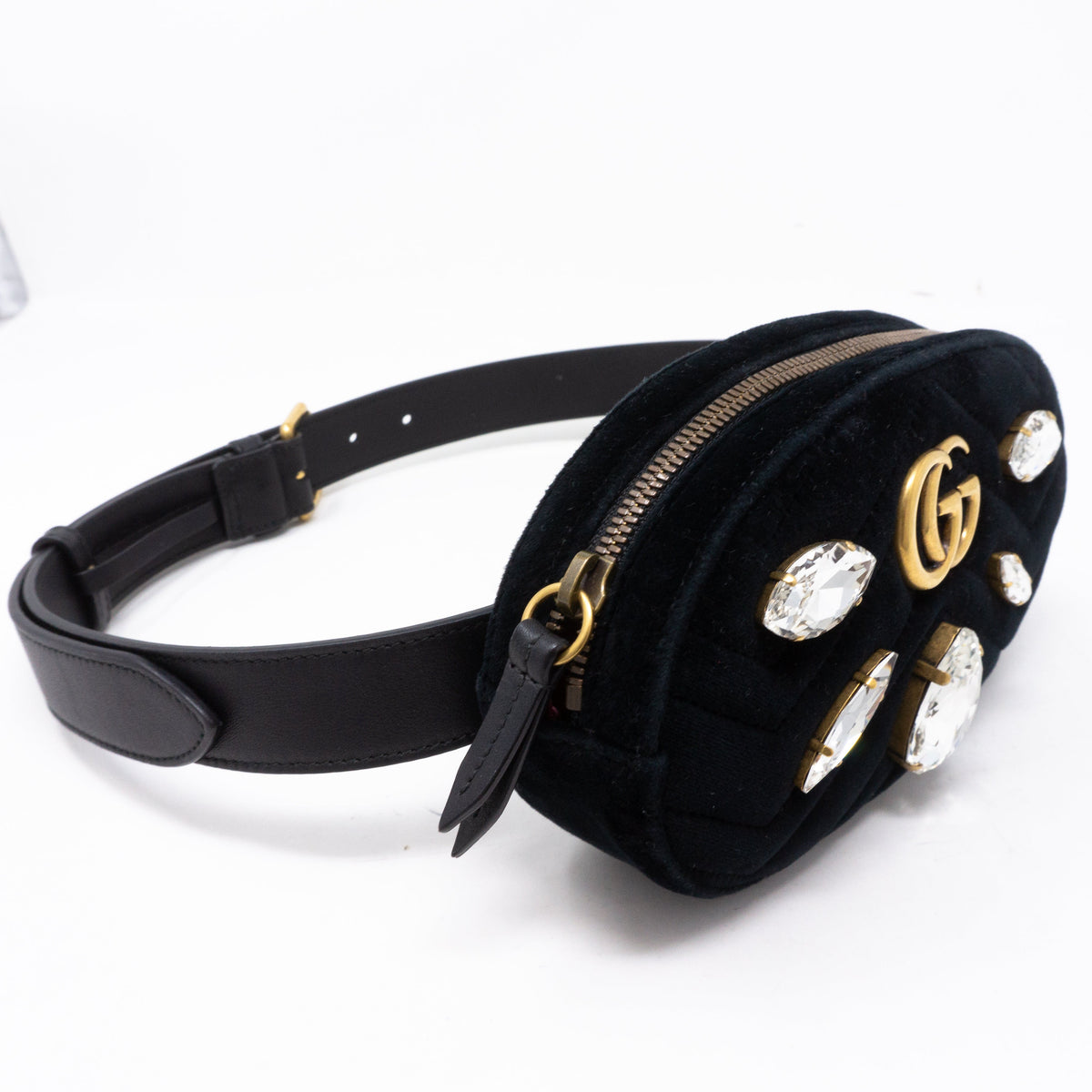 GG Marmont Matelasse Belt Bag Velvet