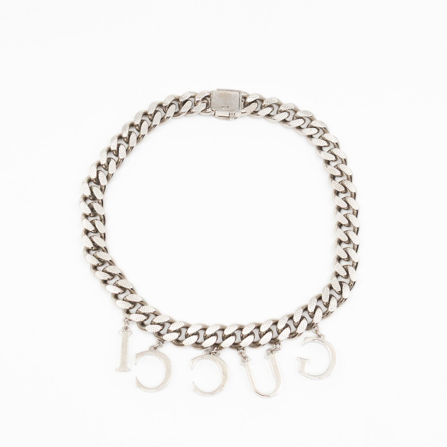 Gucci Script Choker Palladium