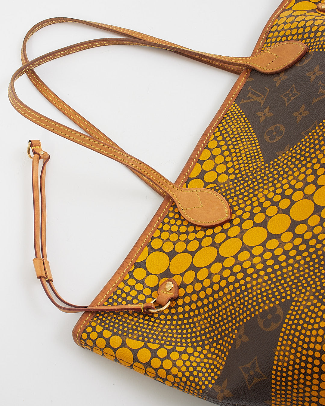 Louis Vuitton x Yayoi Kusama Yellow Monogram Waves Neverfull MM Tote