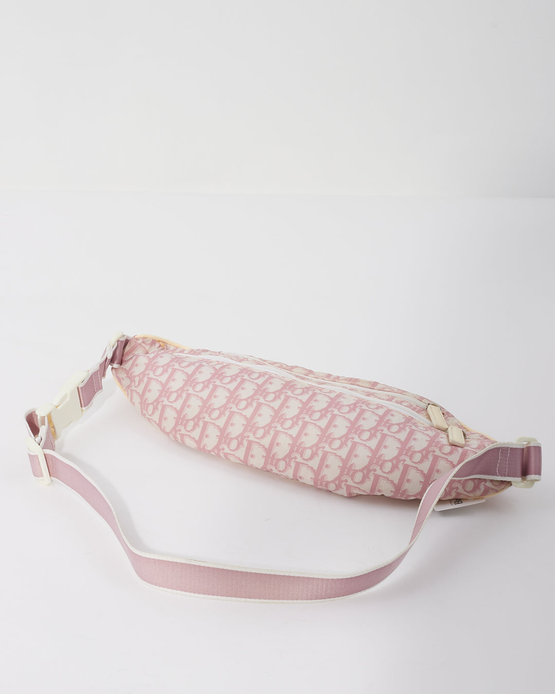 Dior Pink Coated Canvas Diorissimo Girly Bum Bag