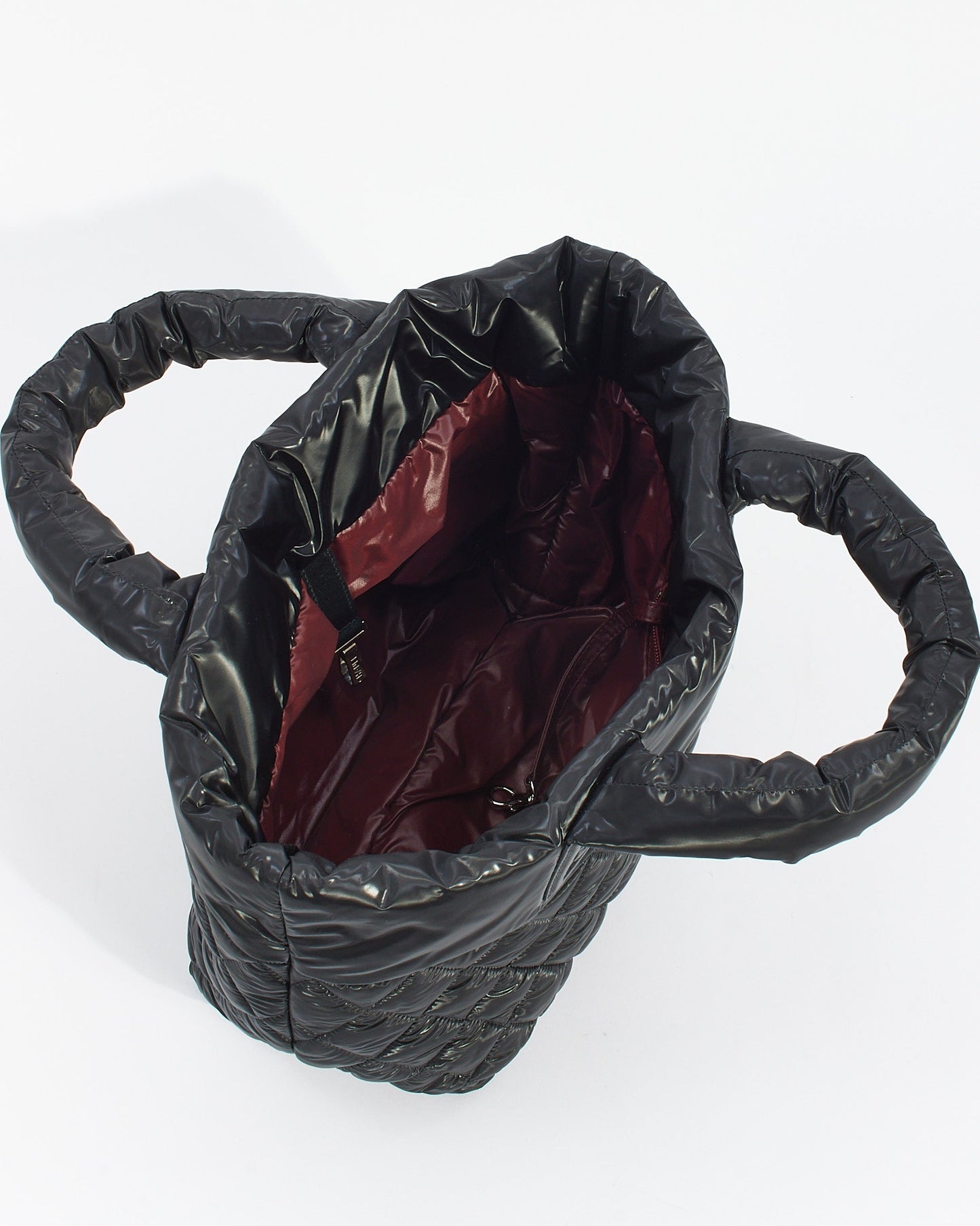 Chanel Black Nylon Quilted Coco Cocoon Reversible Small Tote