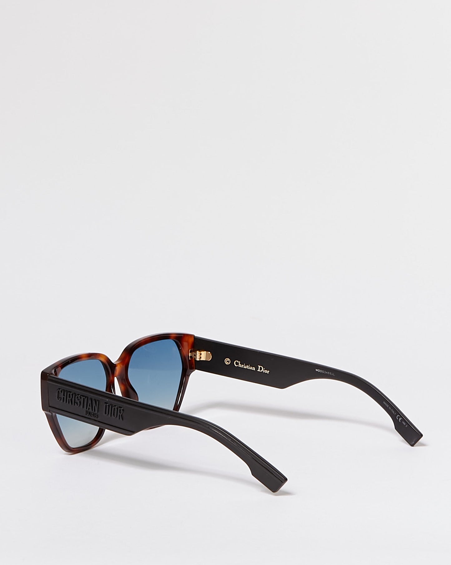 Dior Brown/Black Tortoise DiorID1 Square Sunglasses