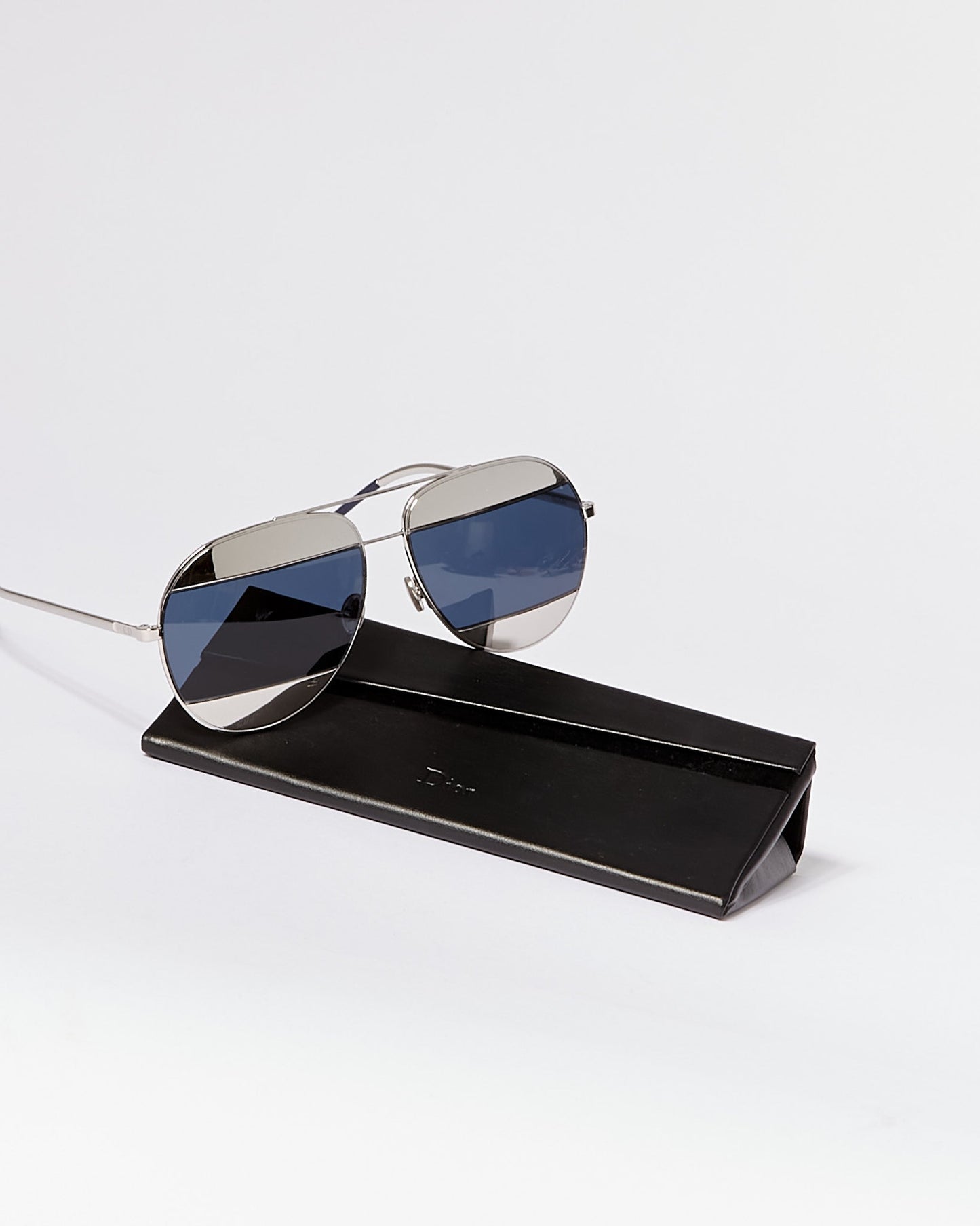 Dior Silver Dior Split1 Aviator Sunglasses